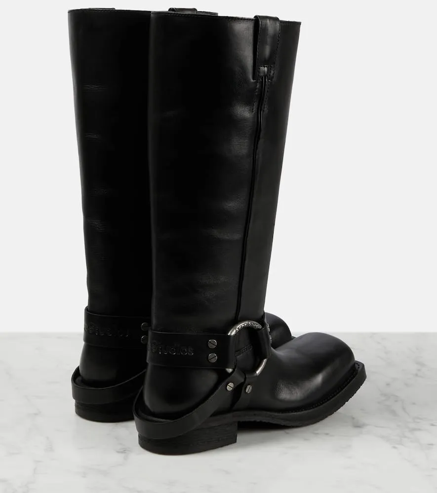 Acne Studios Leather biker boots