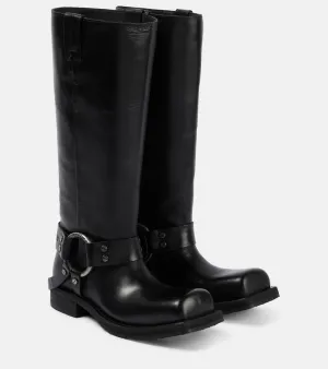 Acne Studios Leather biker boots