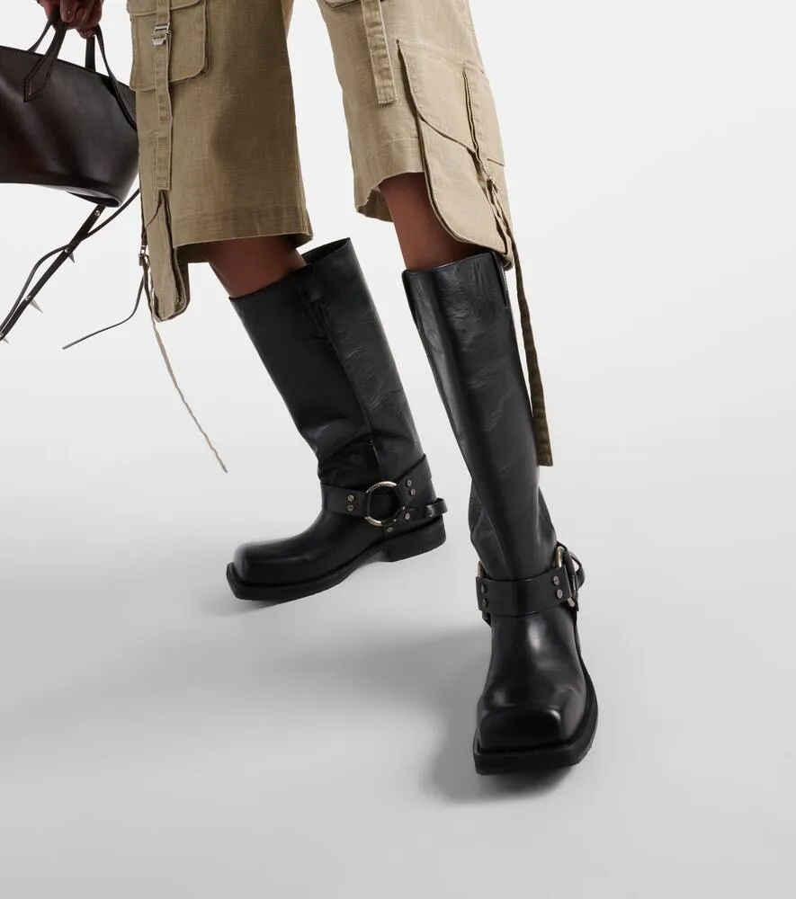 Acne Studios Leather biker boots