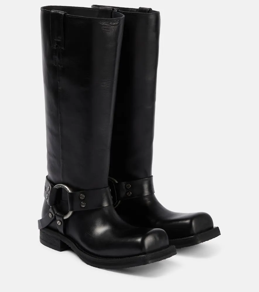 Acne Studios Leather biker boots