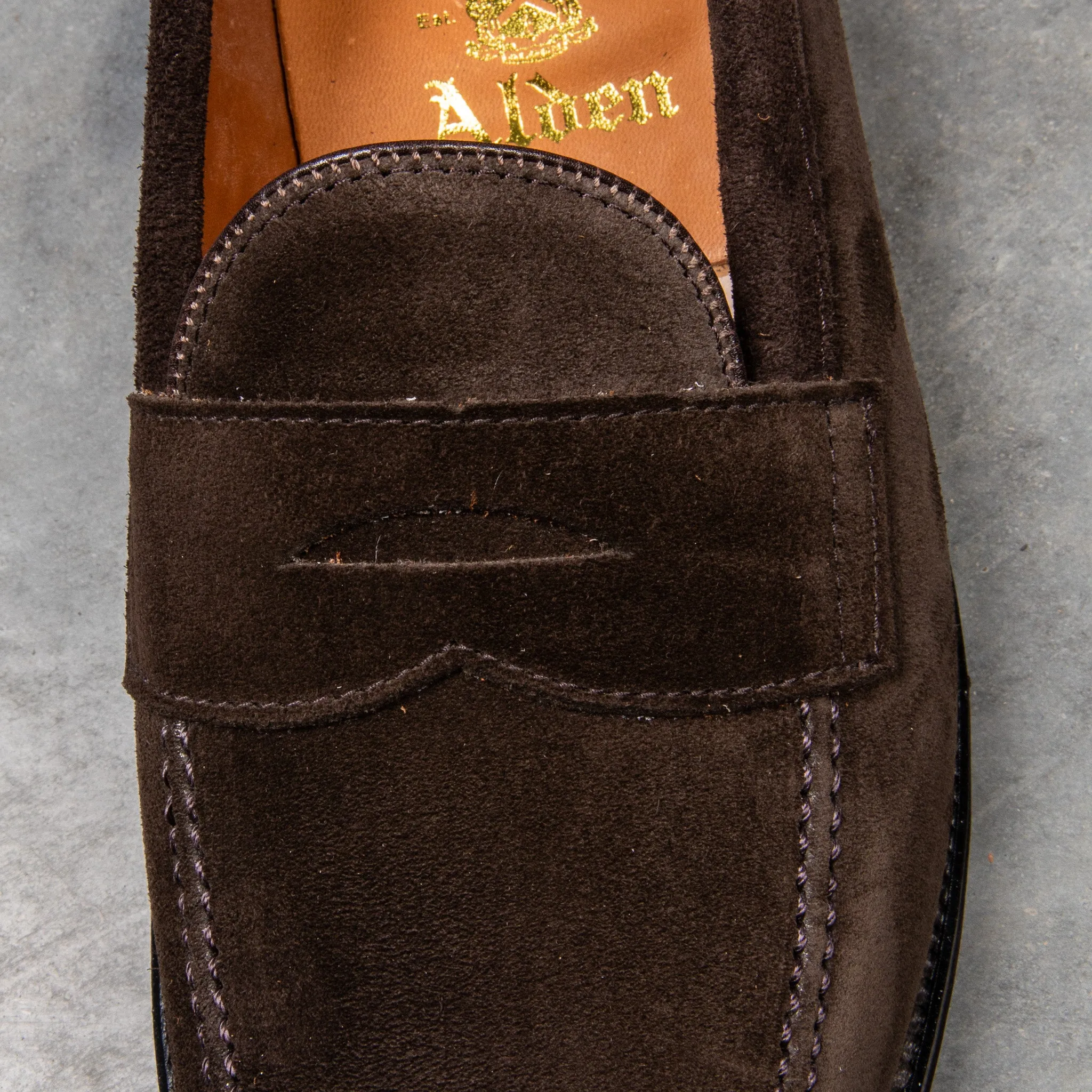 Alden Leisure loafer Chocolate suede