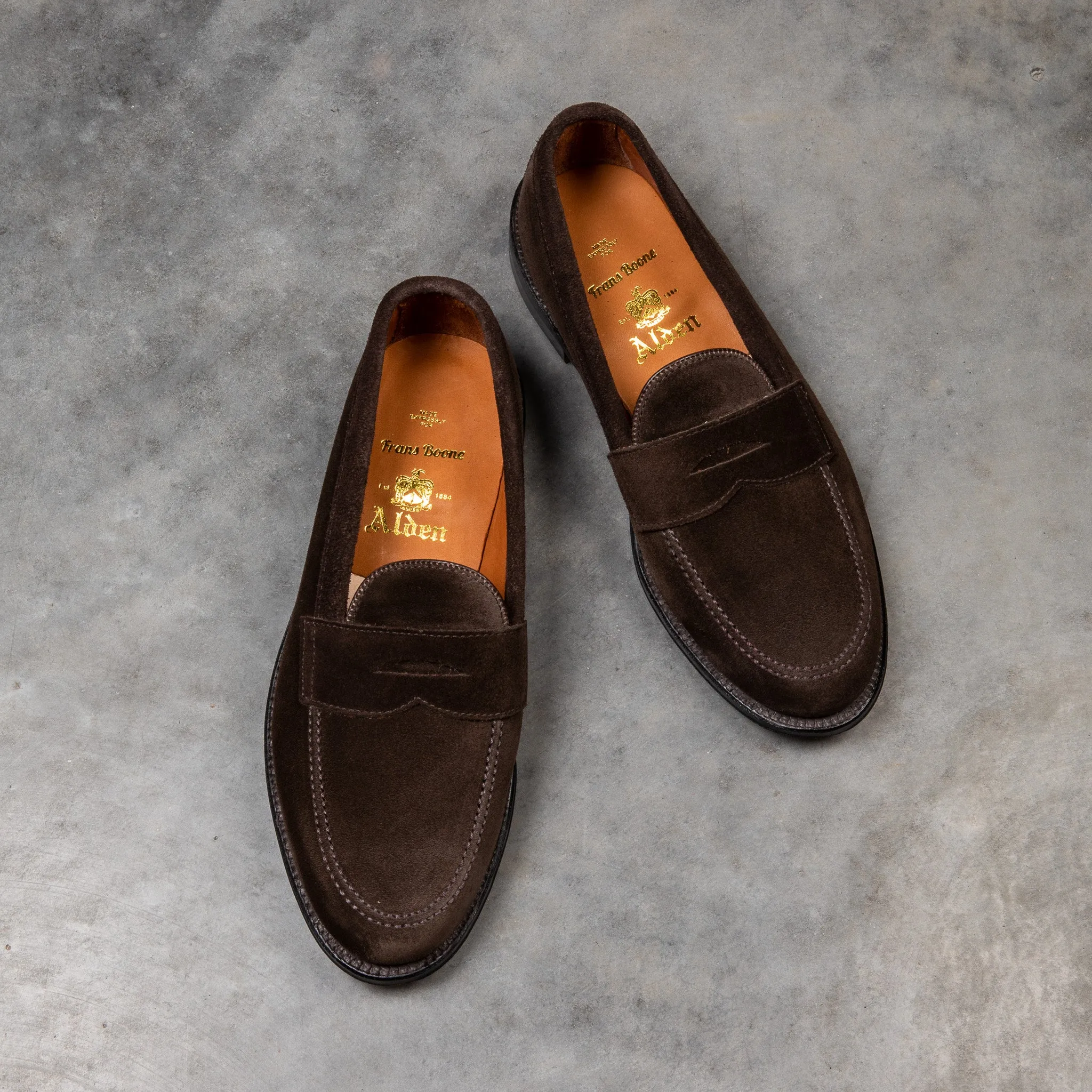 Alden Leisure loafer Chocolate suede
