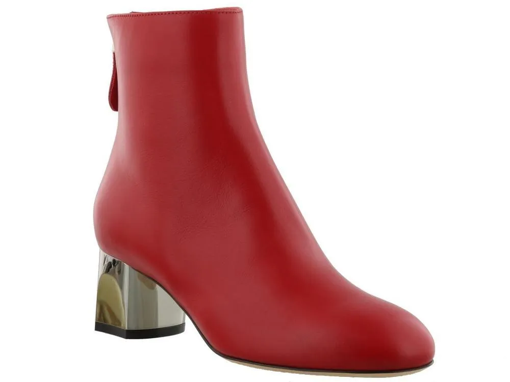 Alexander McQueen Metallic Heel Boots