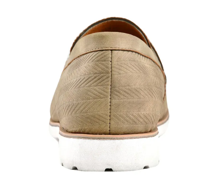 Amali Elias Penny Loafers Men’s Beige Fabric