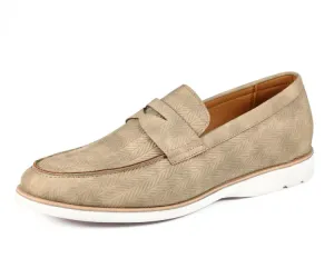 Amali Elias Penny Loafers Men’s Beige Fabric