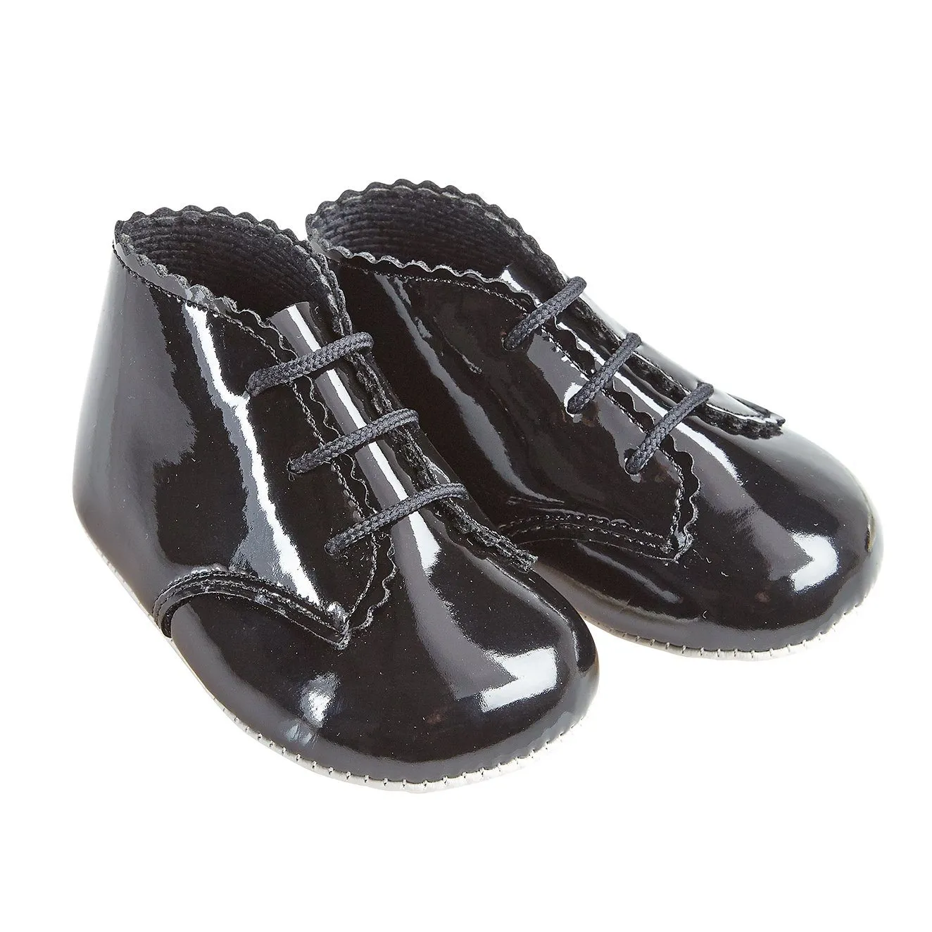 Black Patent Soft Sole Booties
