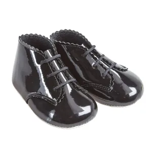Black Patent Soft Sole Booties
