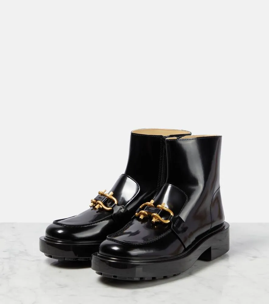 Bottega Veneta Monsieur leather ankle boots