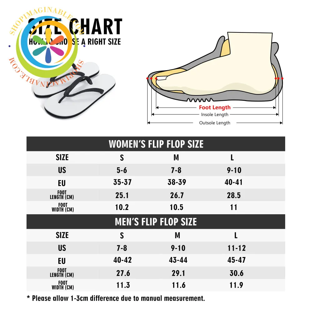 Butterfly Rainbow Mens & Ladies Flip-Flops