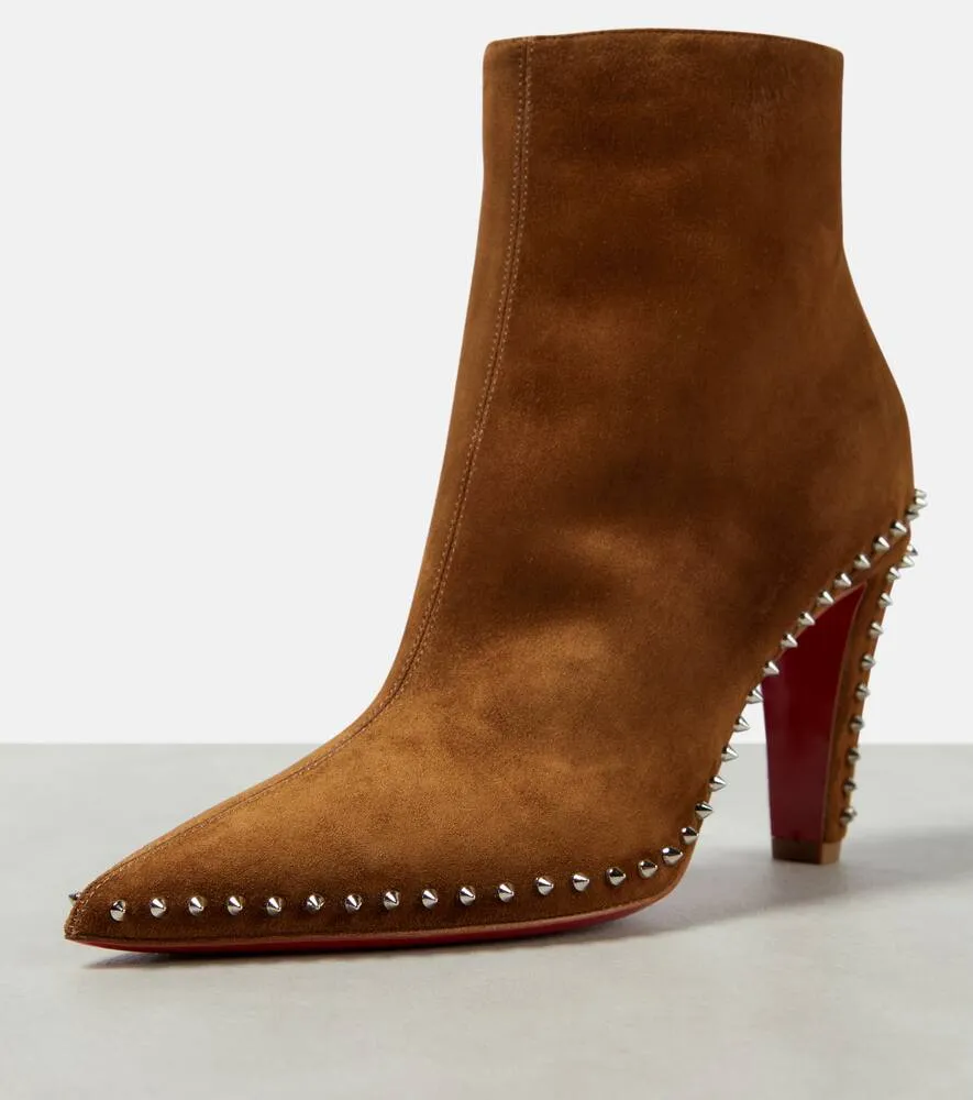 Christian Louboutin Vidura studded suede ankle boots