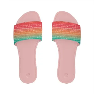 Cozy Bliss Slipper Sunset Stripes