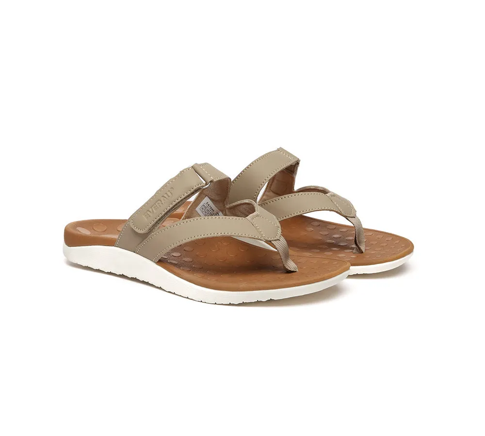 EVERAU® Arch Support Hook and Loop Orthotic Thongs