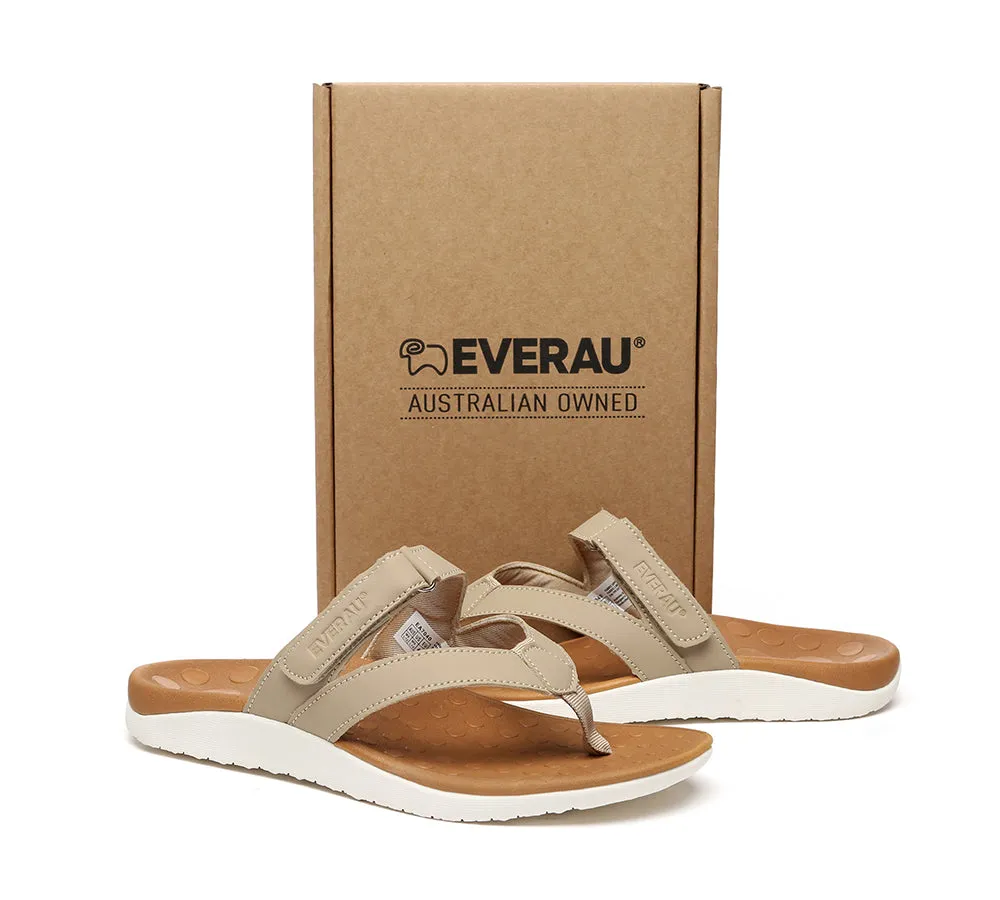 EVERAU® Arch Support Hook and Loop Orthotic Thongs
