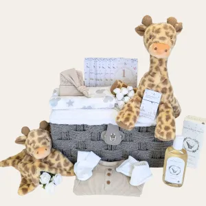 Giraffe's Wild Adventures Unisex Baby Gift Basket