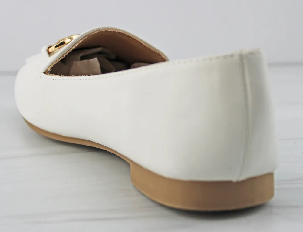 Harriet 1 Women's Round Toe Metal Accent Loafers