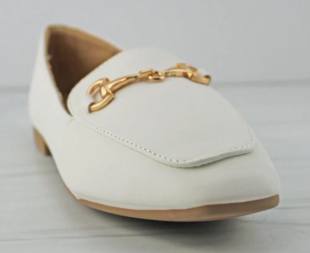 Harriet 1 Women's Round Toe Metal Accent Loafers