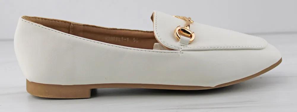 Harriet 1 Women's Round Toe Metal Accent Loafers