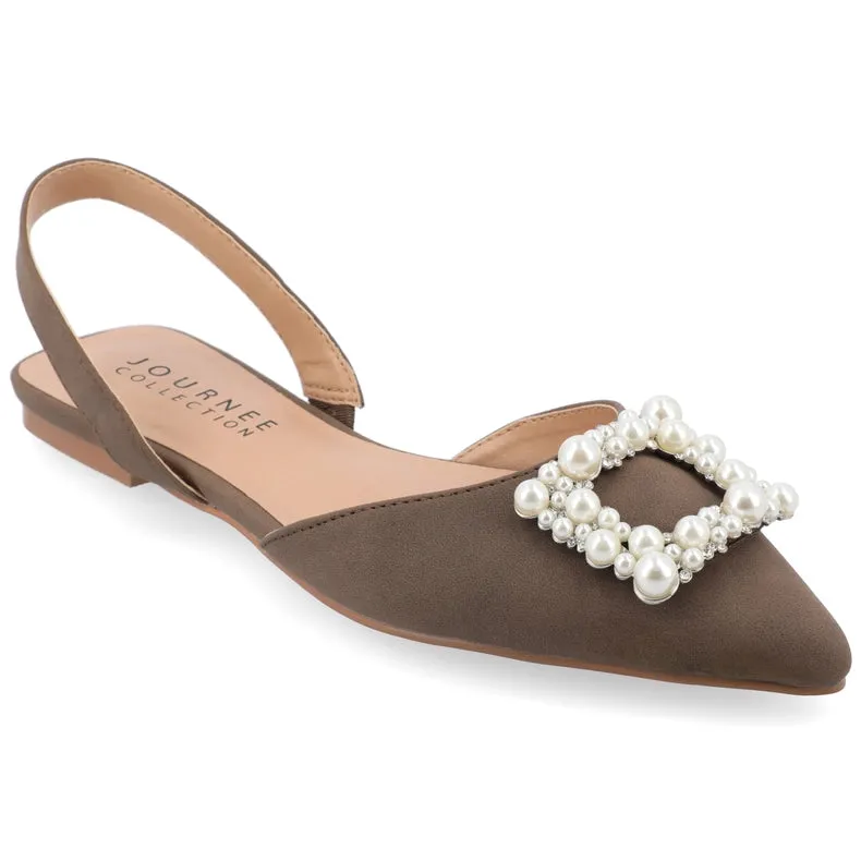 Journee Collection Women's Hannae Wide Width Flats
