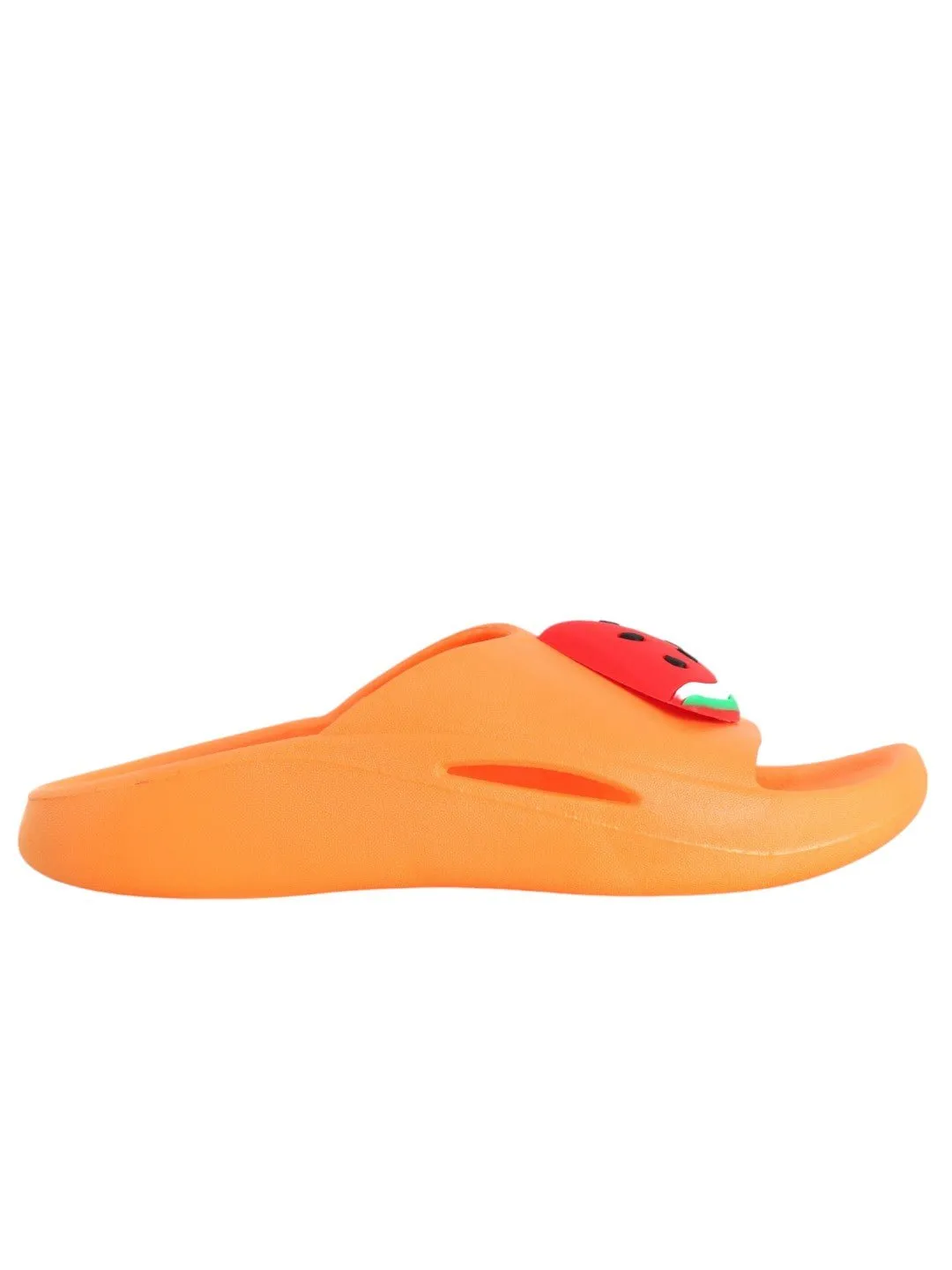 Juicy Orange Watermelon Applique Slides For Girls