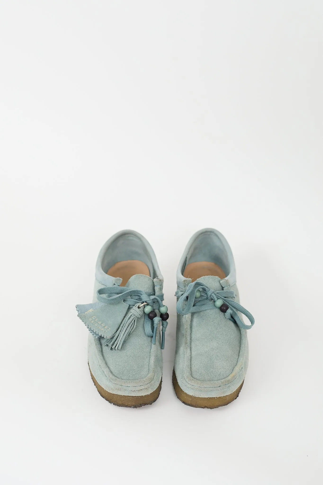 Light Blue Suede Wallabee Loafer