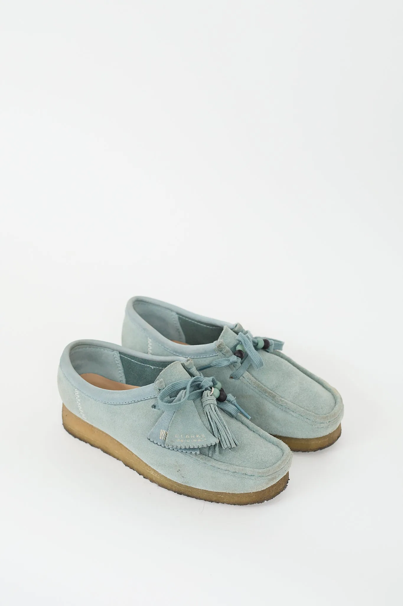Light Blue Suede Wallabee Loafer