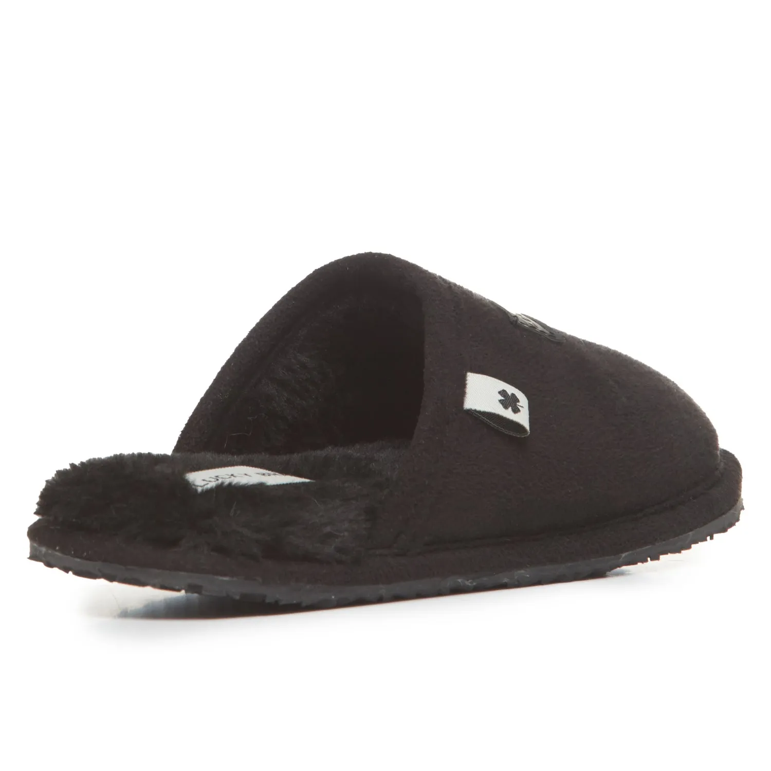 Lucky Brand Boy's Micro-Suede Scuff Slippers, Kids House Shoes with Plush Lining