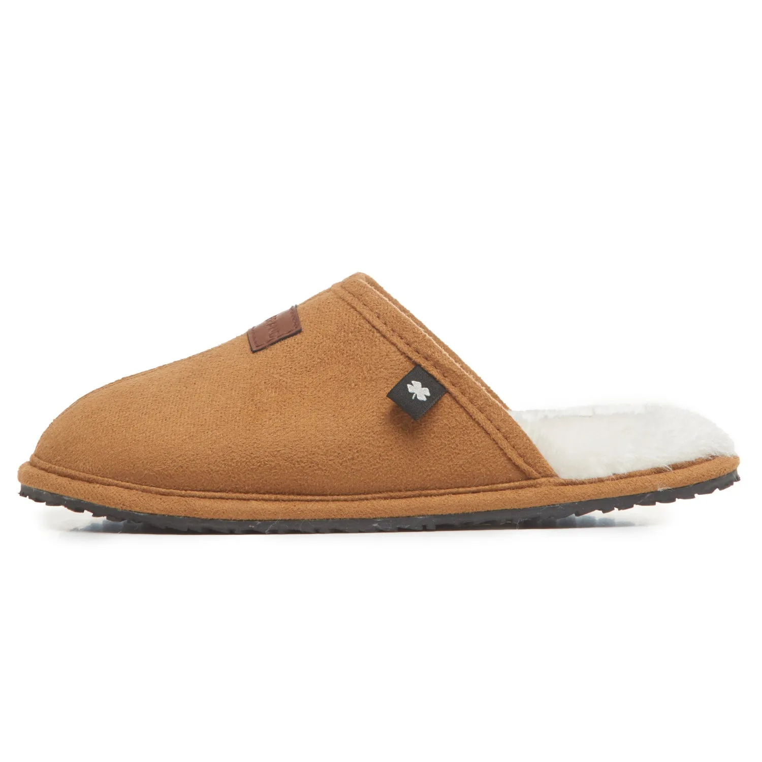 Lucky Brand Boy's Micro-Suede Scuff Slippers, Kids House Shoes with Plush Lining