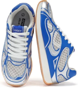 LUCKY STEP Women's Retro Fashion Sneakers Mesh Breathable Casual Walking Shoes Comfortable Tennis Athletic Trainers