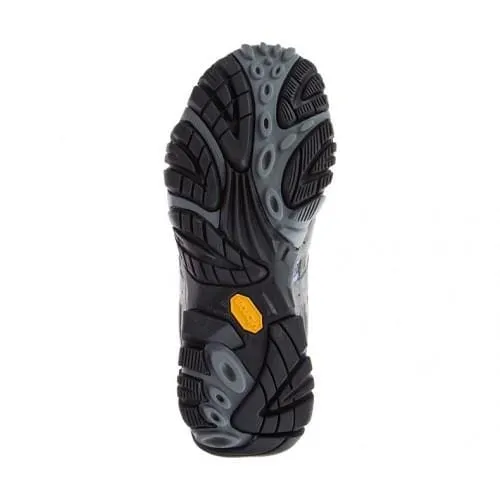 Merrell Women's Moab 2 Mid Waterproof Hiking Boots- Grey/ Periwinkle