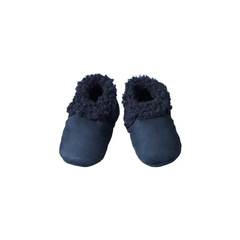 Nature Baby - Lambskin Booties - Navy