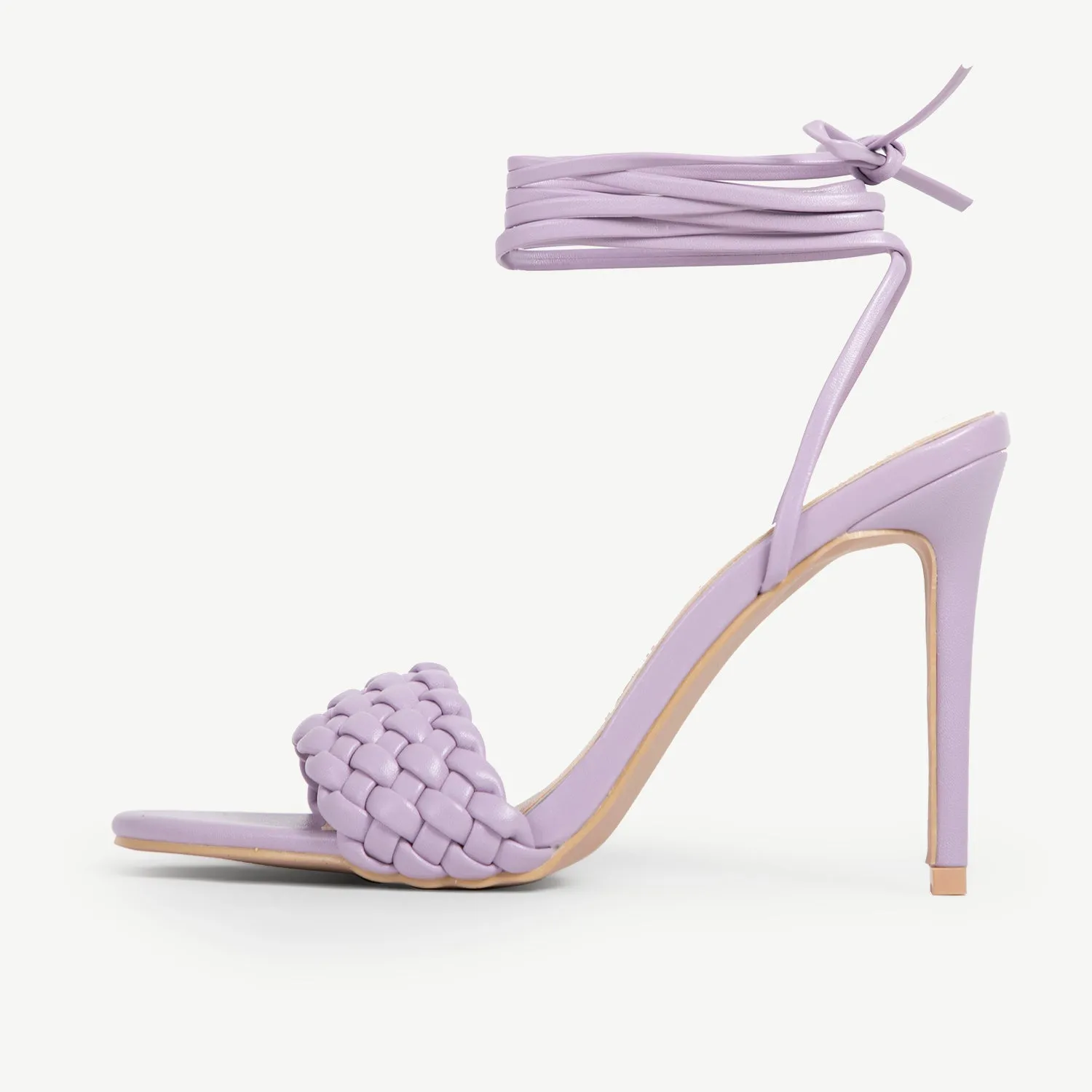 RAID Garry Strappy Heeled Sandal In Purple