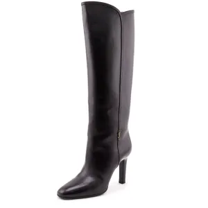 Saint Laurent Brown Leather Jane Knee-High Boots Size US 11 | EU 41