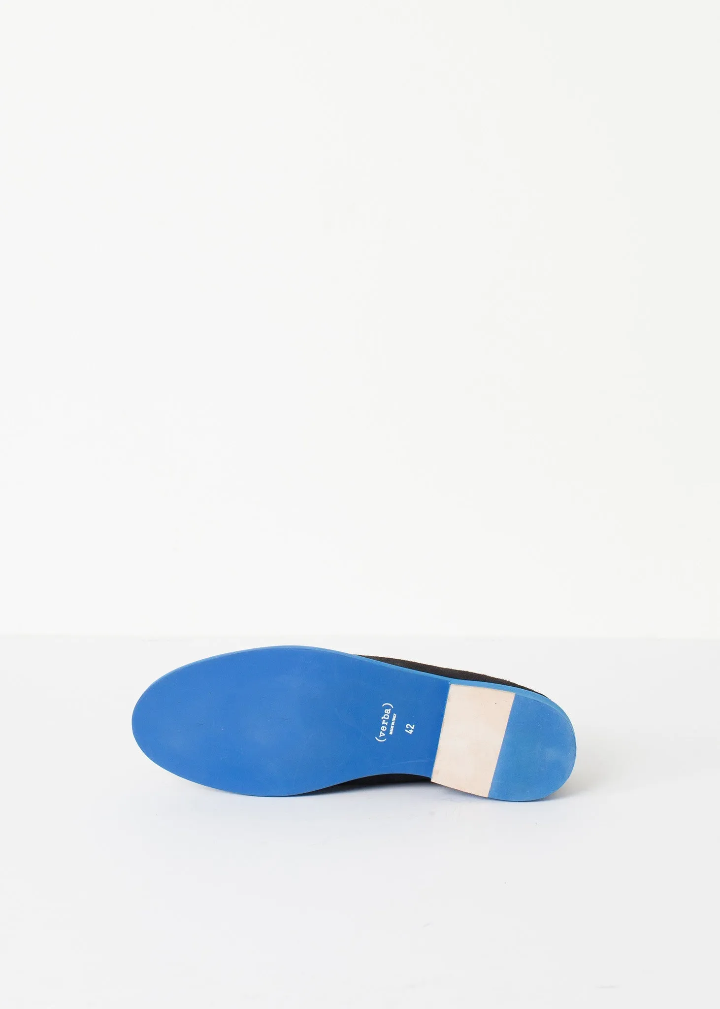 Suede Loafers - Black/Blue - Fashionable Choice