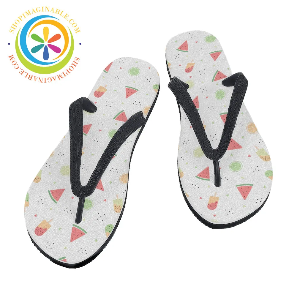 Summer Watermelon Men's & Ladies Flip-Flops