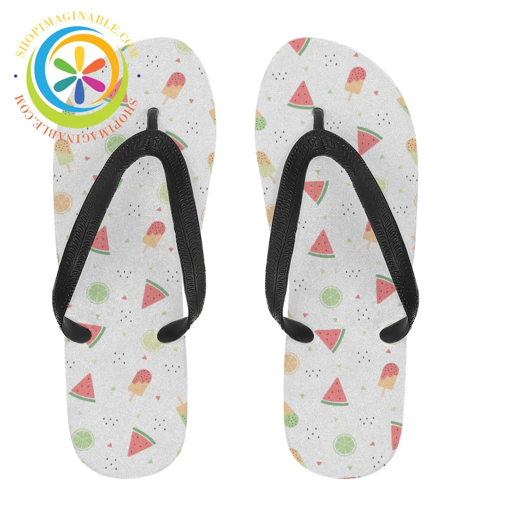 Summer Watermelon Men's & Ladies Flip-Flops