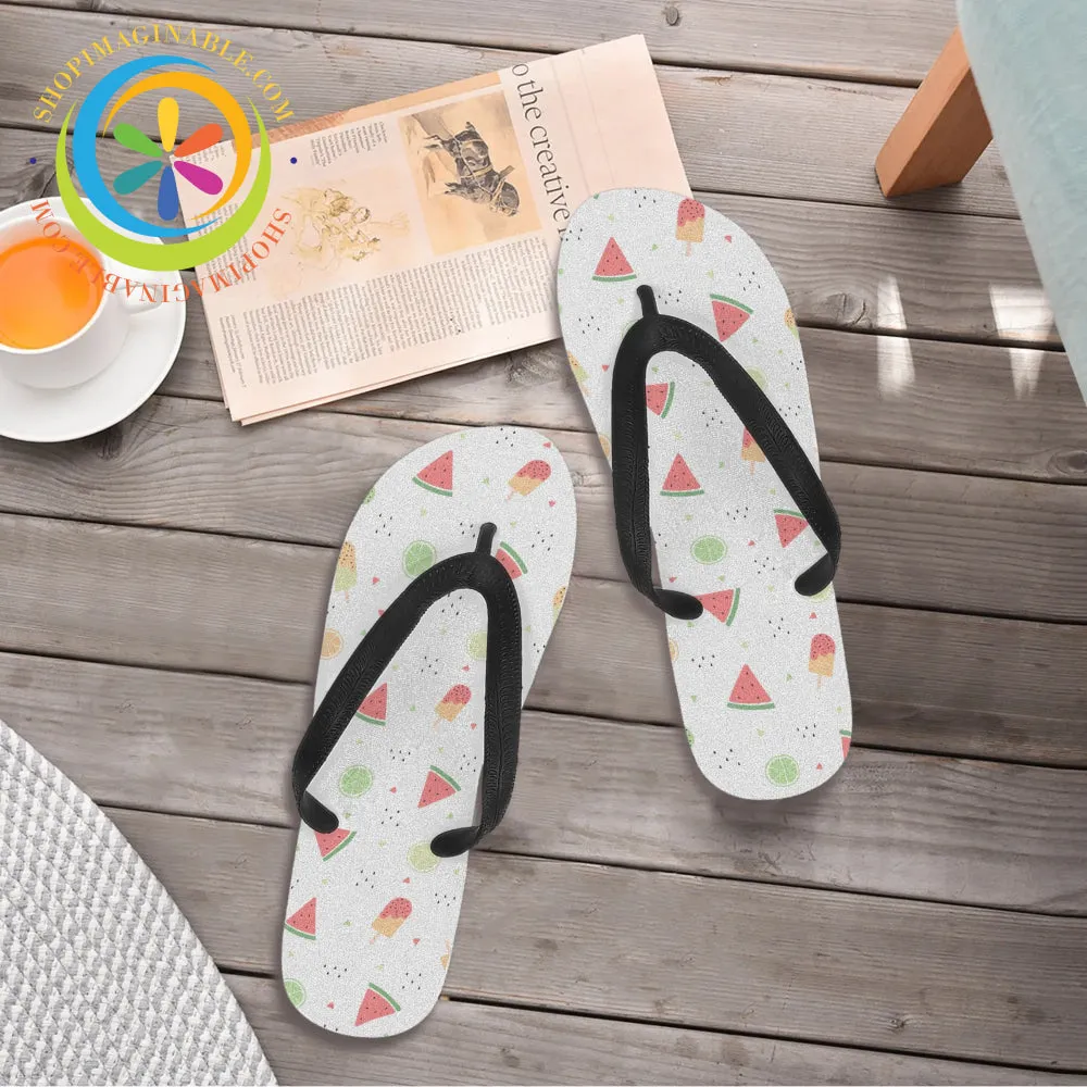 Summer Watermelon Men's & Ladies Flip-Flops