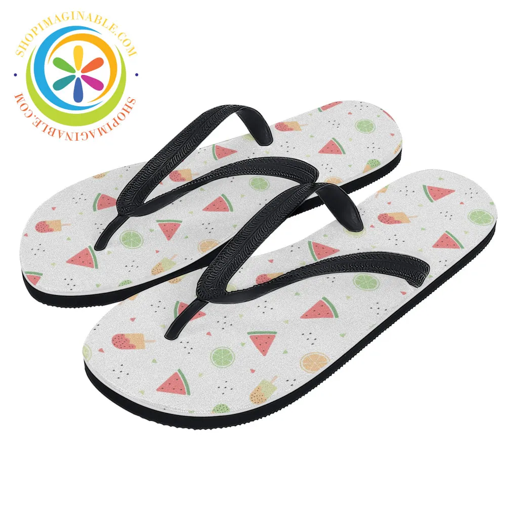 Summer Watermelon Men's & Ladies Flip-Flops