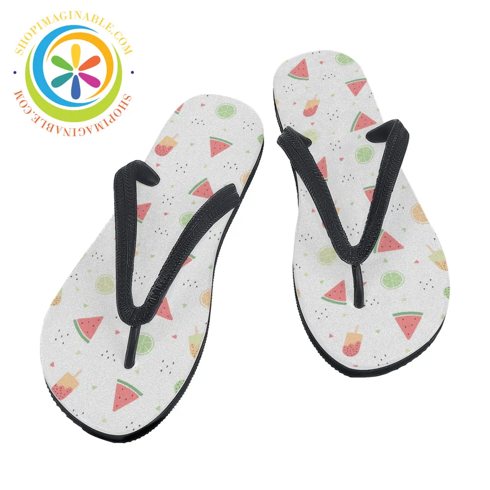 Summer Watermelon Men's & Ladies Flip-Flops
