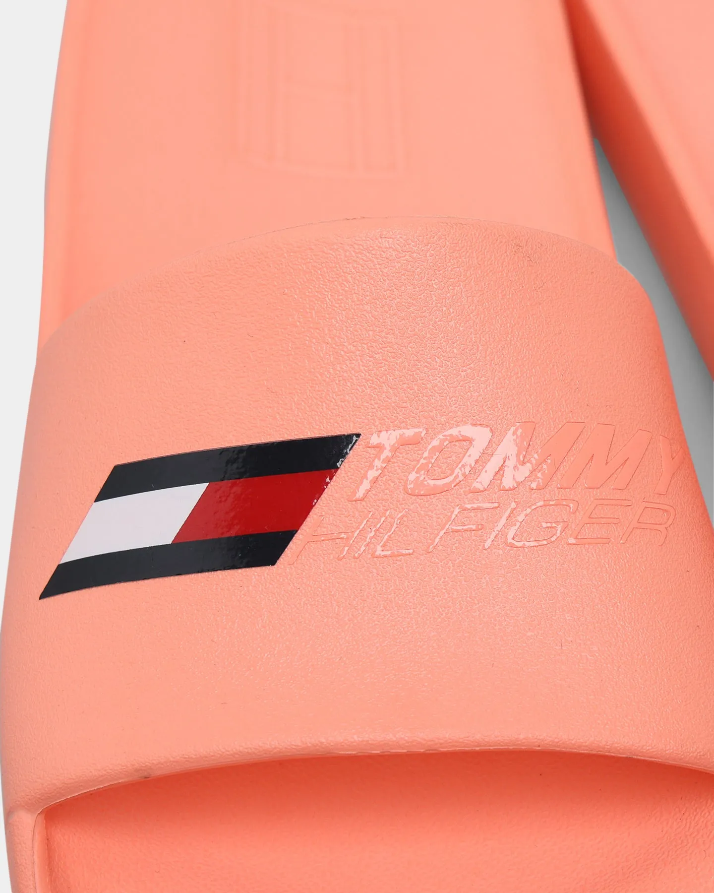 Tommy Jeans Women's Sport Pool Slides Neon Coral