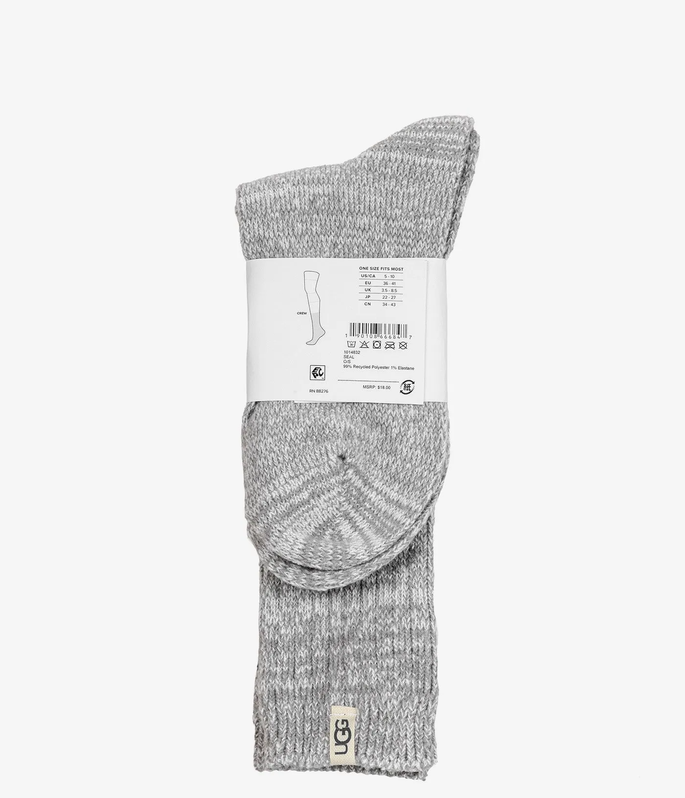 UGG Rib Knit Slouchy Crew Sock