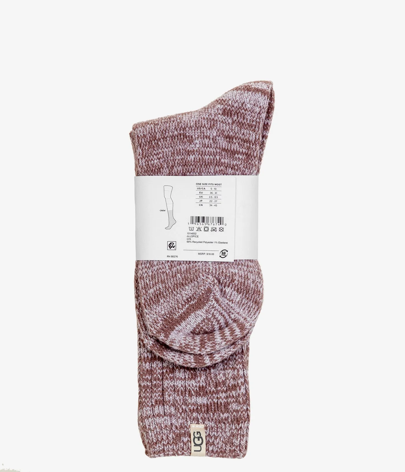 UGG Rib Knit Slouchy Crew Sock
