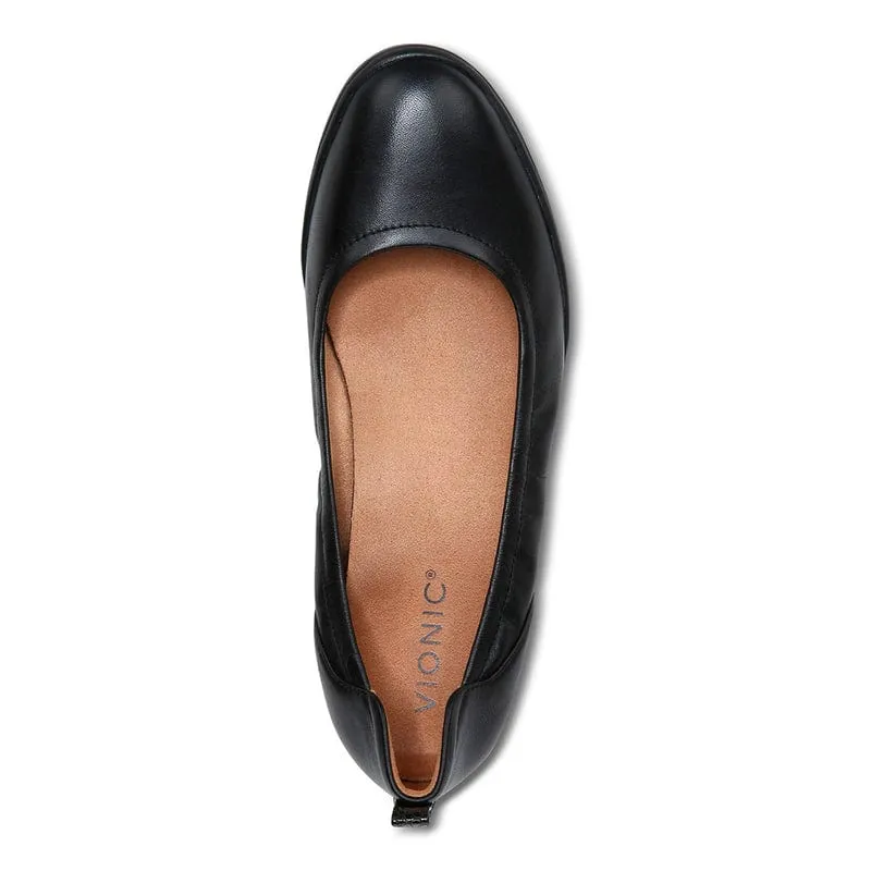 Vionic Women's Jacey Wedge Loafers- Black