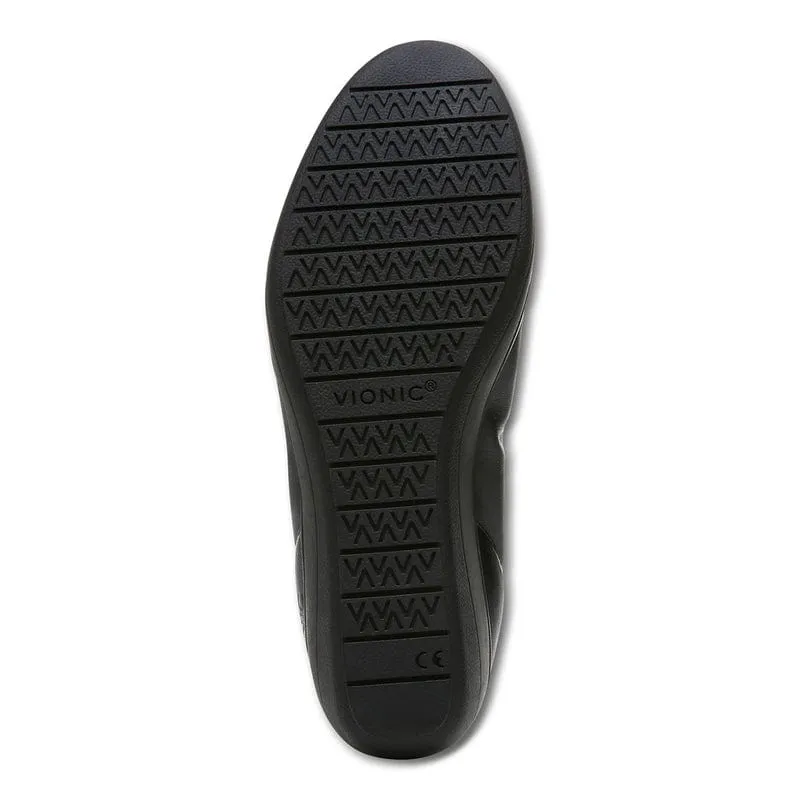Vionic Women's Jacey Wedge Loafers- Black