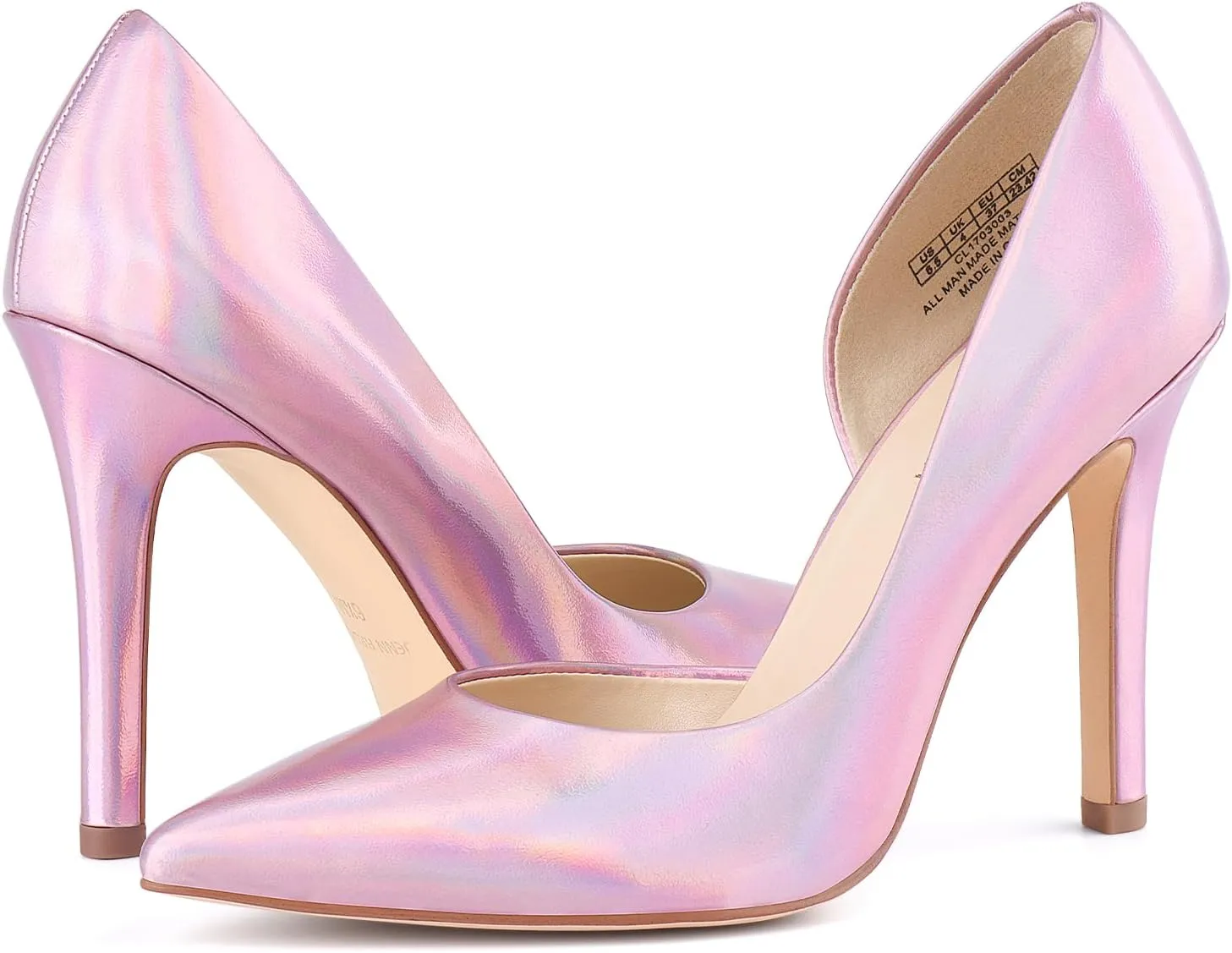 White Classic 4 Inch Stiletto Fashion Heel Pumps