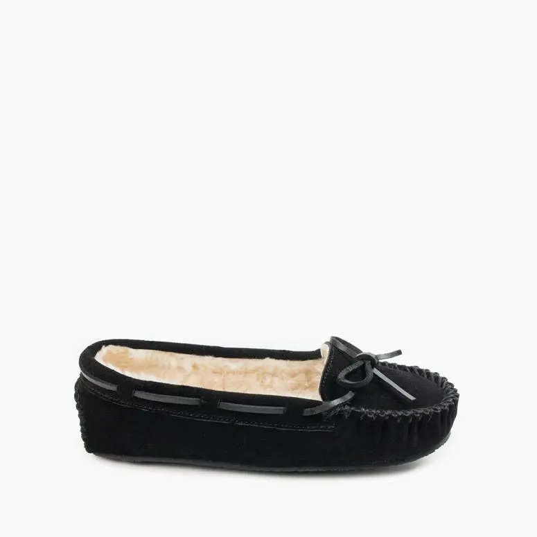 Women's Cally Low Moc Slipper in Black
