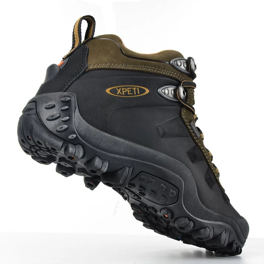 XPETI Men's Highland Waterproof Leather Hiking Boots