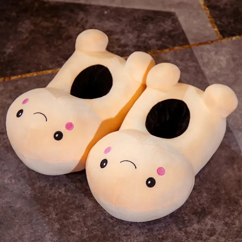 Zoe - Playful Plush Penis Slippers Seductively